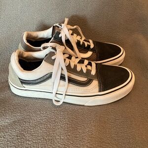 Vans Off The Wall Classic Low Top Skate Shoes Black Mens 6 Womens 7.5